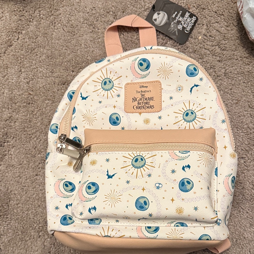 Disney The Nightmare Before Christmas mini Backpack - Cream and Blue
